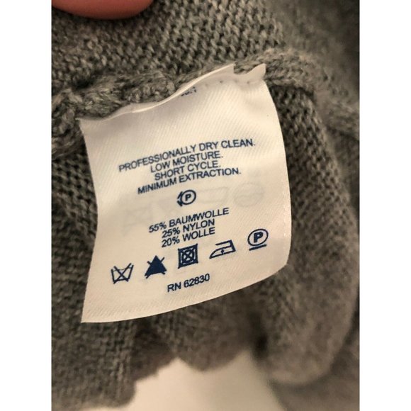Lands' End Sweater Gray Shawl Collar Women's Small - Picture 6 of 6